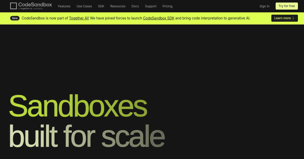 Aperçu de CodeSandbox