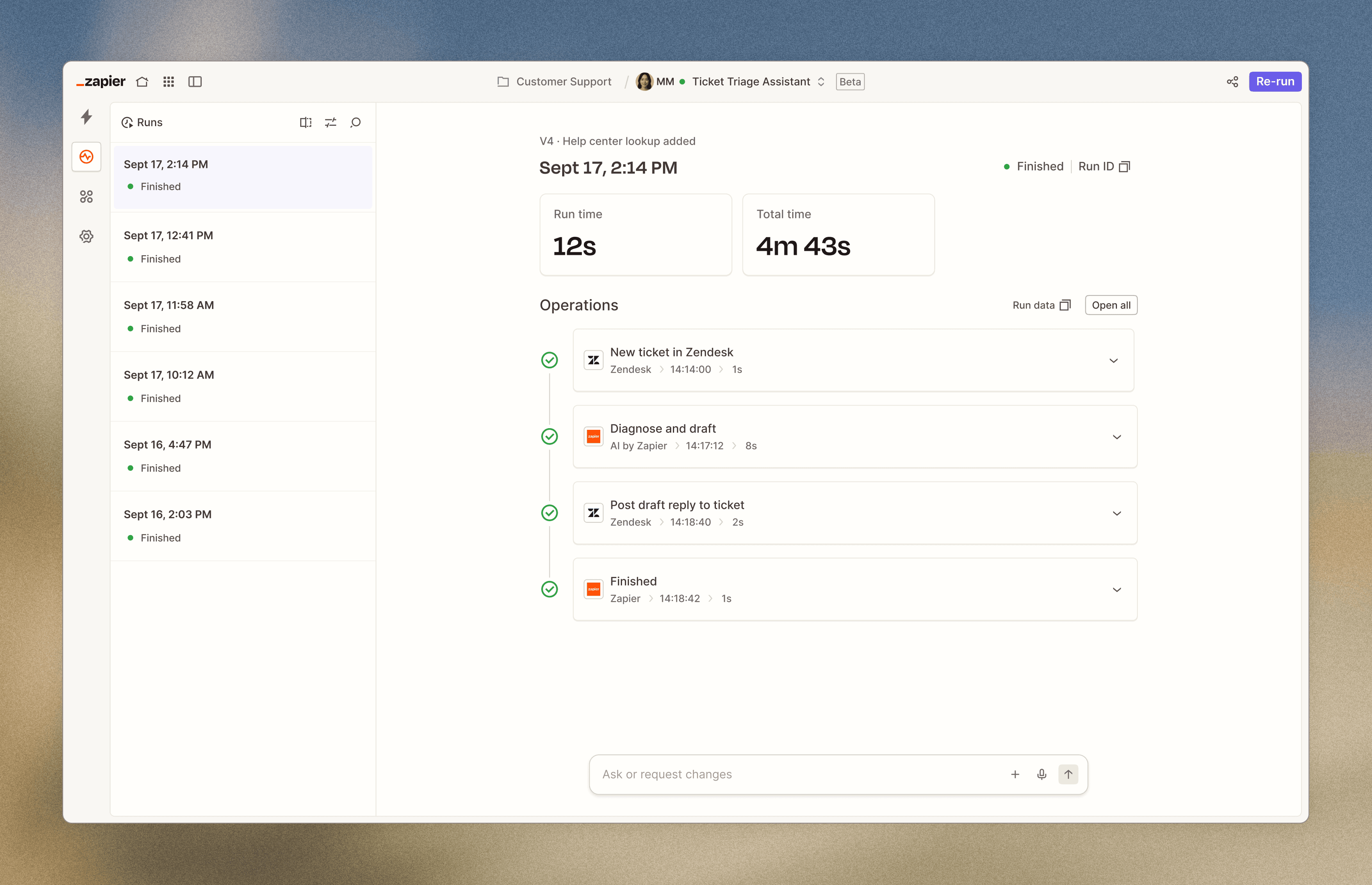 Image officielle du Workflow Manager de Zapier — source : zapier.com/how-it-works, consultée le 8 octobre 2026.