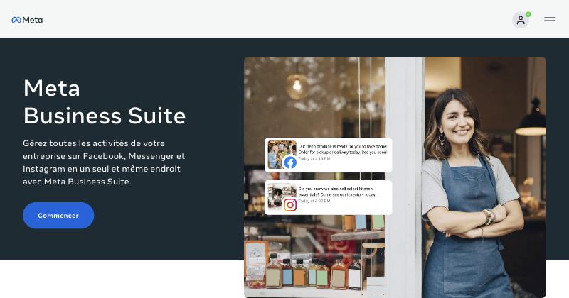 Aperçu de Meta Business Suite