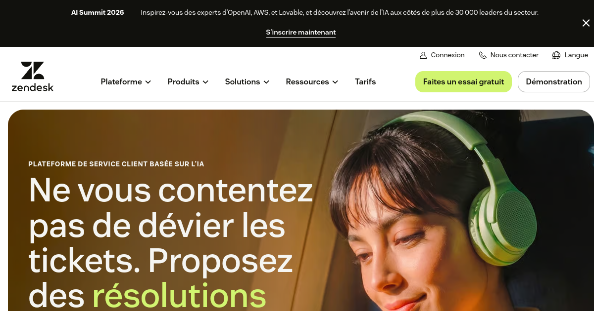 Aperçu de Zendesk