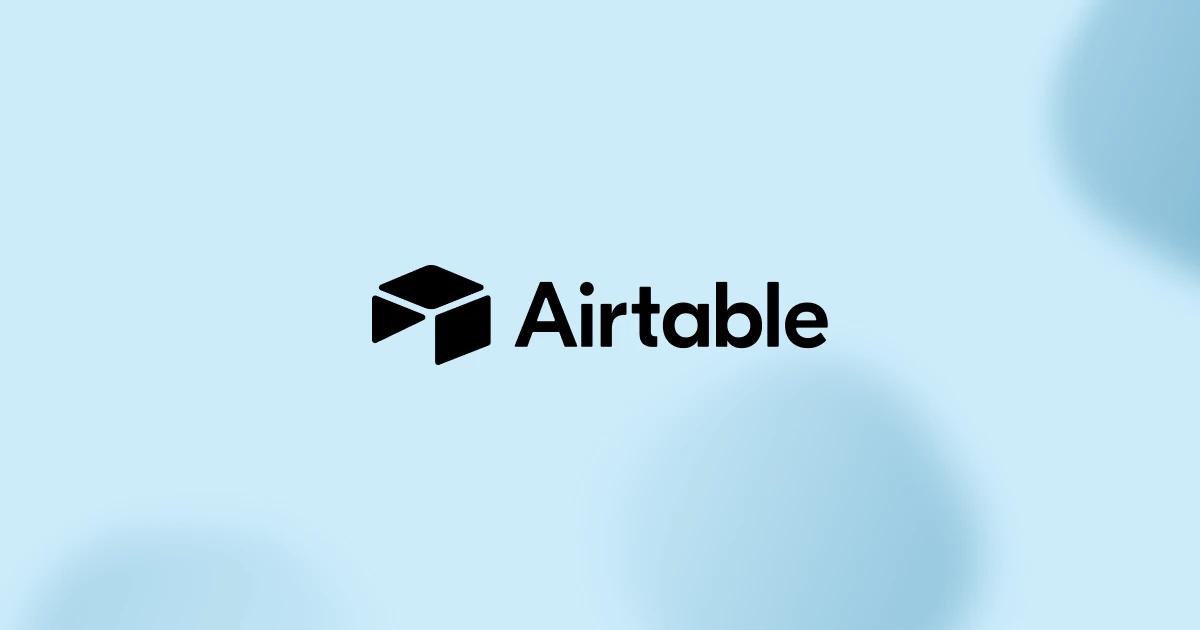 Visuel officiel Airtable (image de partage de la page d'accueil airtable.com), non retouché.