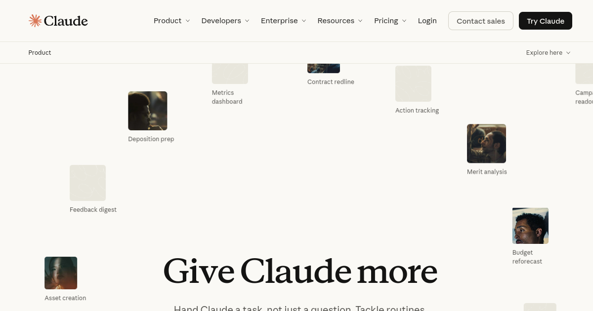 Aperçu de Claude