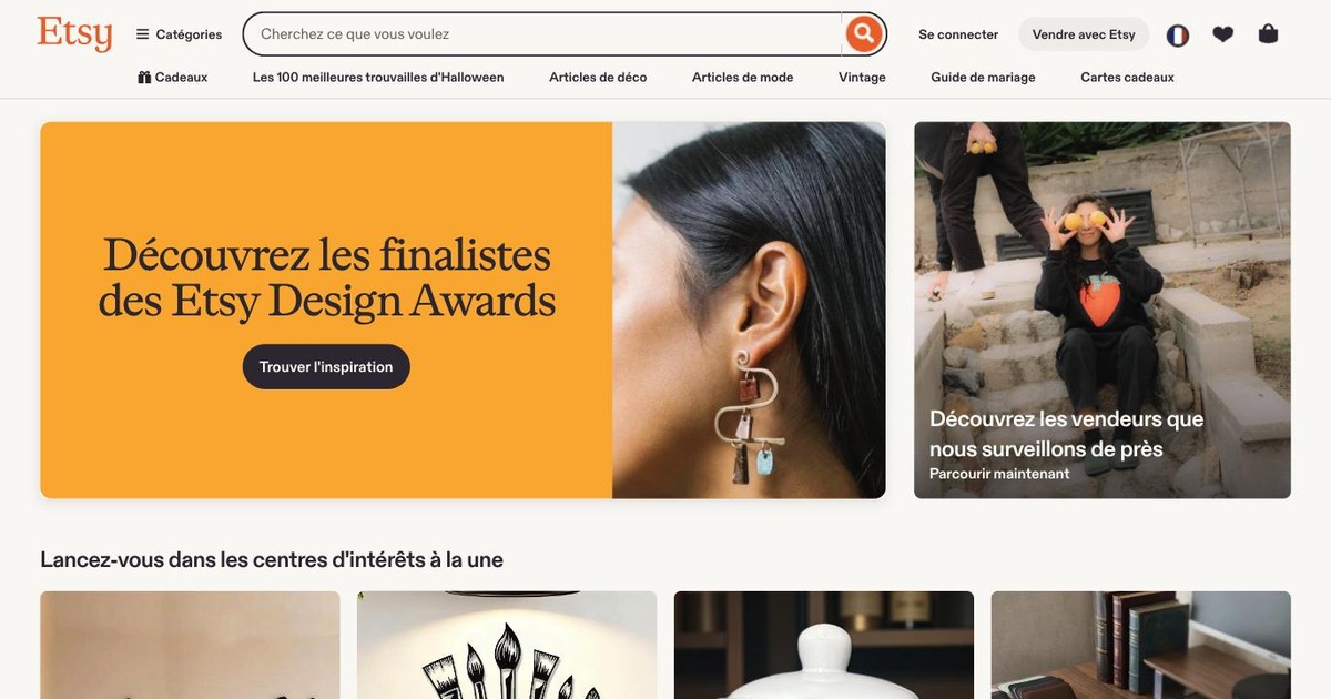 Aperçu de Etsy