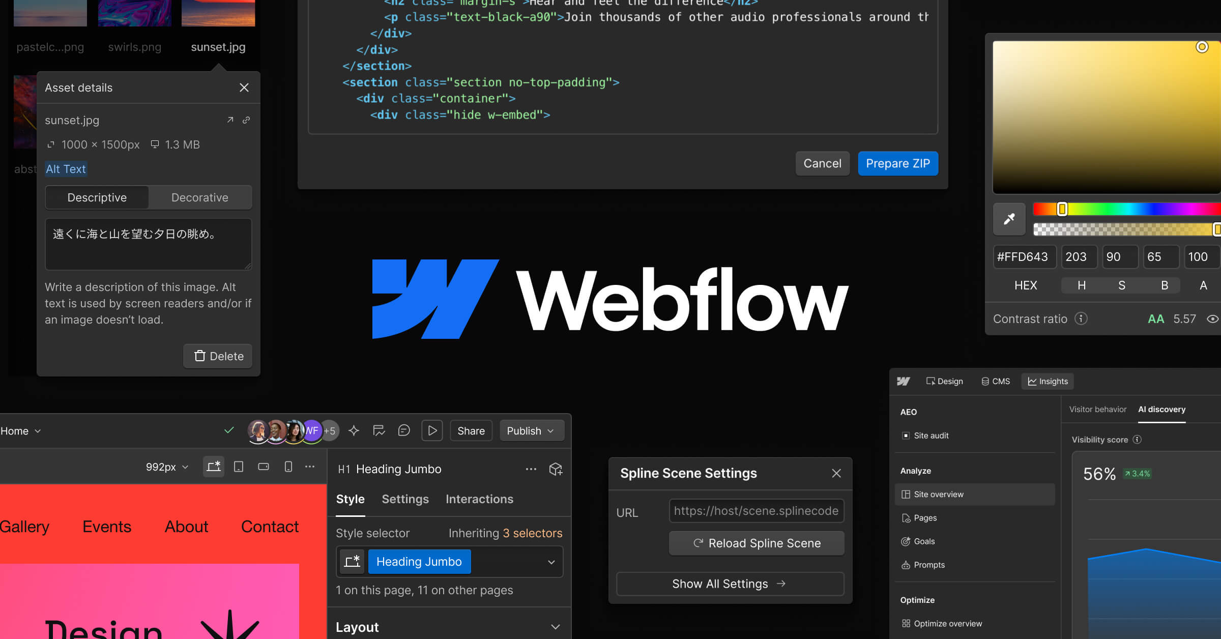 Visuel officiel Webflow (webflow-og.jpg, site webflow.com), non retouché.