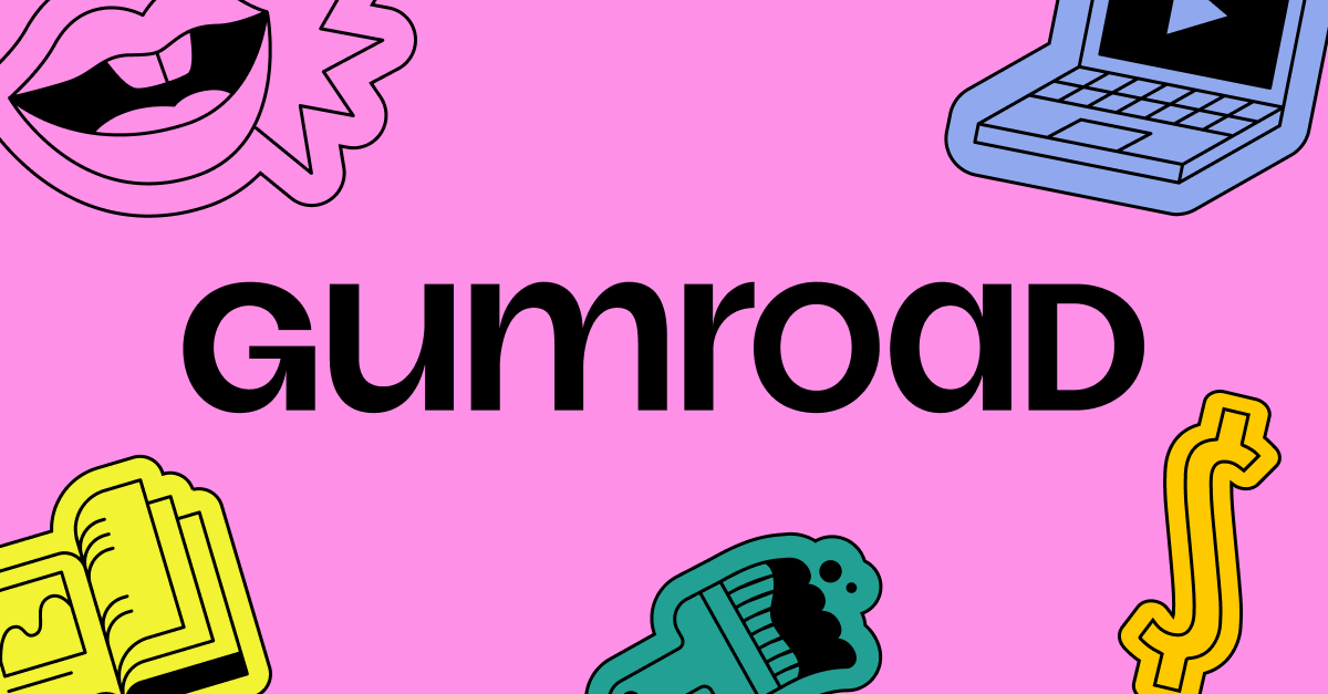 Image officielle de Gumroad (balise Open Graph du site gumroad.com, consulté le 22 octobre 2026).