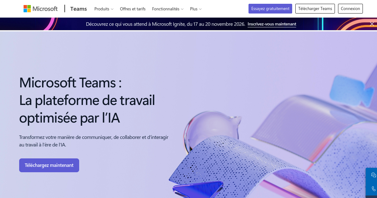 Aperçu de Microsoft Teams